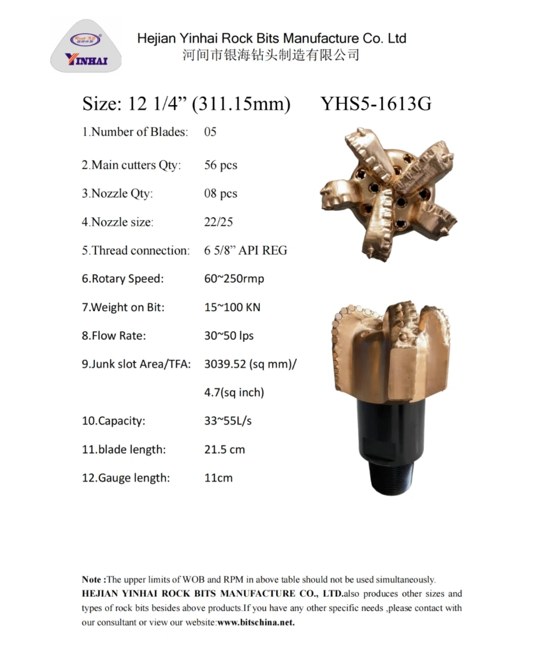 PDC Drill Bit 3 1/2